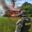 Ibama inicia destruição de equipamentos usados por garimpeiros (divulgação/Ibama)